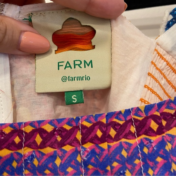 $230 FARM Rio Summer Vibe Romper Size Small - Picture 6 of 15